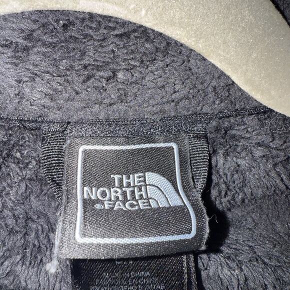 The North Face Osito Fleece Zip up Women’s Med Black Fuzzy Mock Neck AMYOF11 - Picture 4 of 5